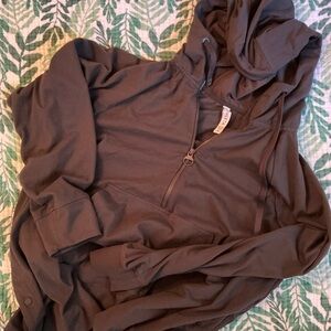 Athleta Gray Pullover with Hood